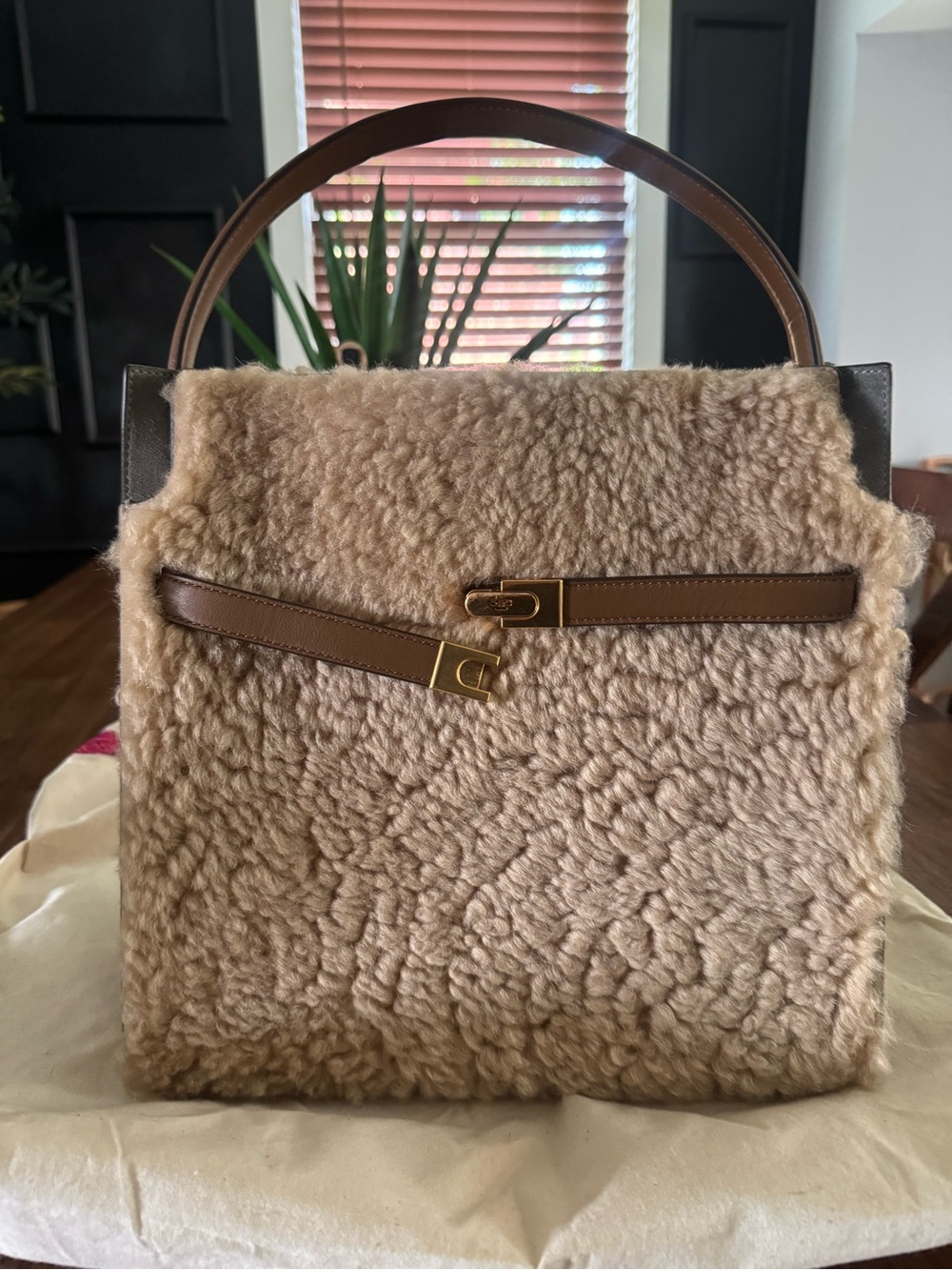 Lee Radziwill Shearling Double Bag